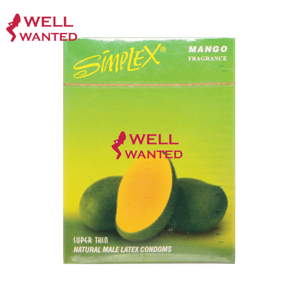 Simplex Super Thin Flavored Condom MANGO - 3 Pieces