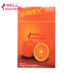Simplex Super Thin Flavored Condom ORANGE - 12 Pieces
