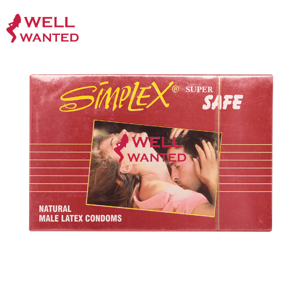 Simplex Super Safe Natural Latex Condom - 12 Pieces