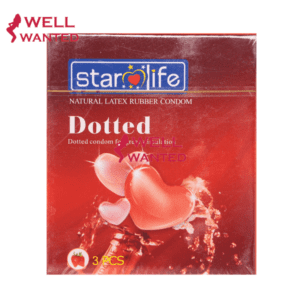 Starlife Dotted Latex Rubber Condom - 3 Pieces